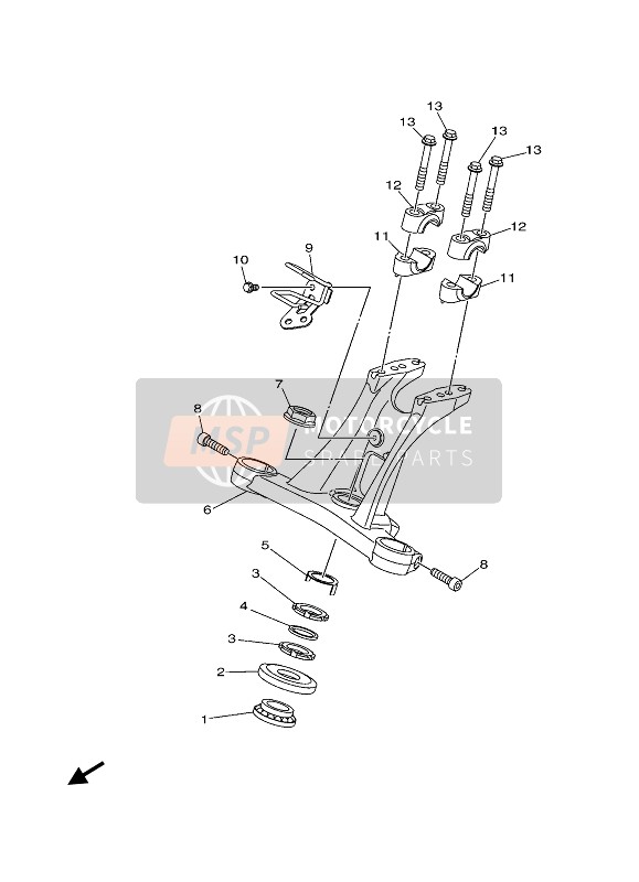 Yamaha XMAX 125 ABS 2020 STEERING for a 2020 Yamaha XMAX 125 ABS